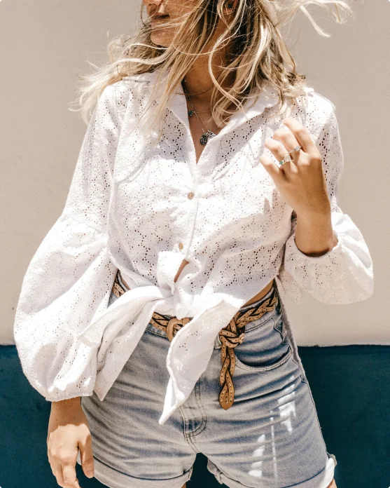 Eleganza infinita: selezione di abbigliamento bianco vivaceTaupe XS