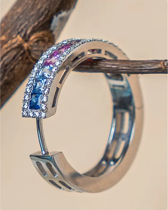 Bracciale in cristallo romano moda donnaTaupe XS