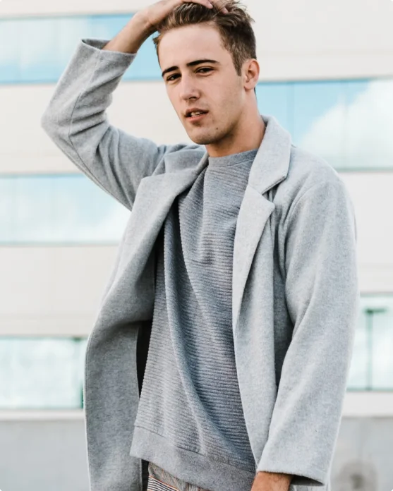 T-shirt in denim eleganteS Taupe