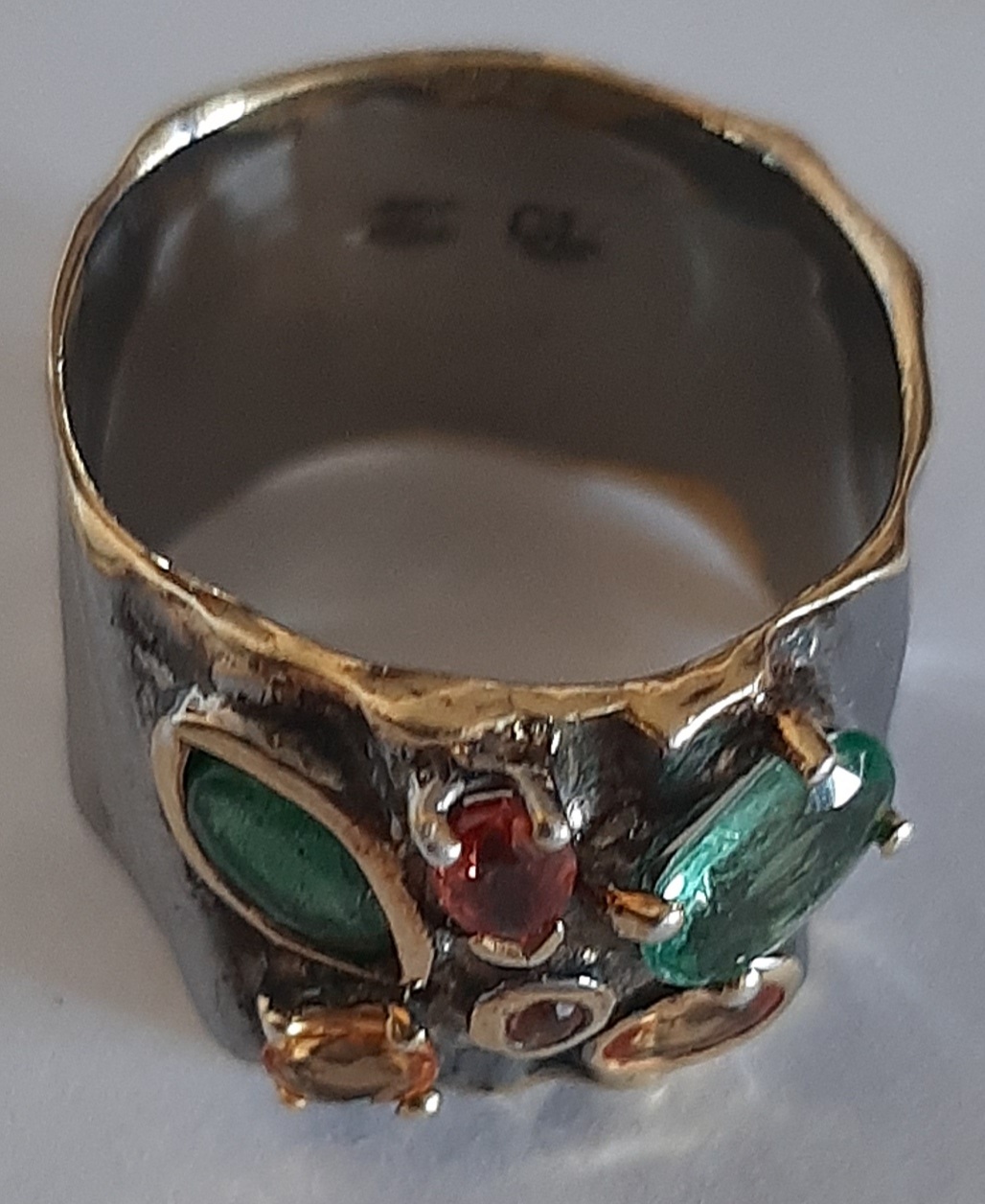 Anello con smeraldi e zirconi16