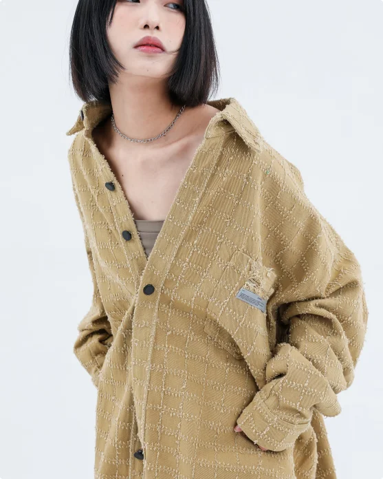 Fascino disinvolto: elementi essenziali della moda bianca e vivace\Taupe XS